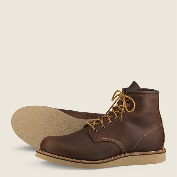 Red Wing Heritage Boots Rover - 6-Inchr Rough & Tough Læder - Mørke Brune - Herre 5097-RZHUF